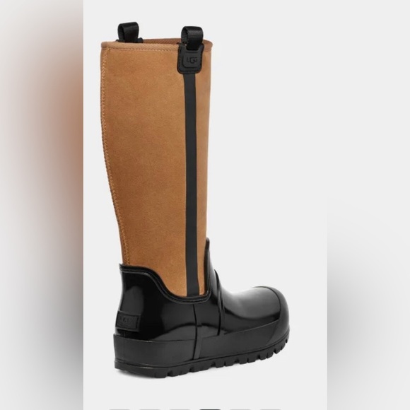 UGG Raincloud Tall black brown tall Suede boots size 10 brand new - Picture 3 of 9